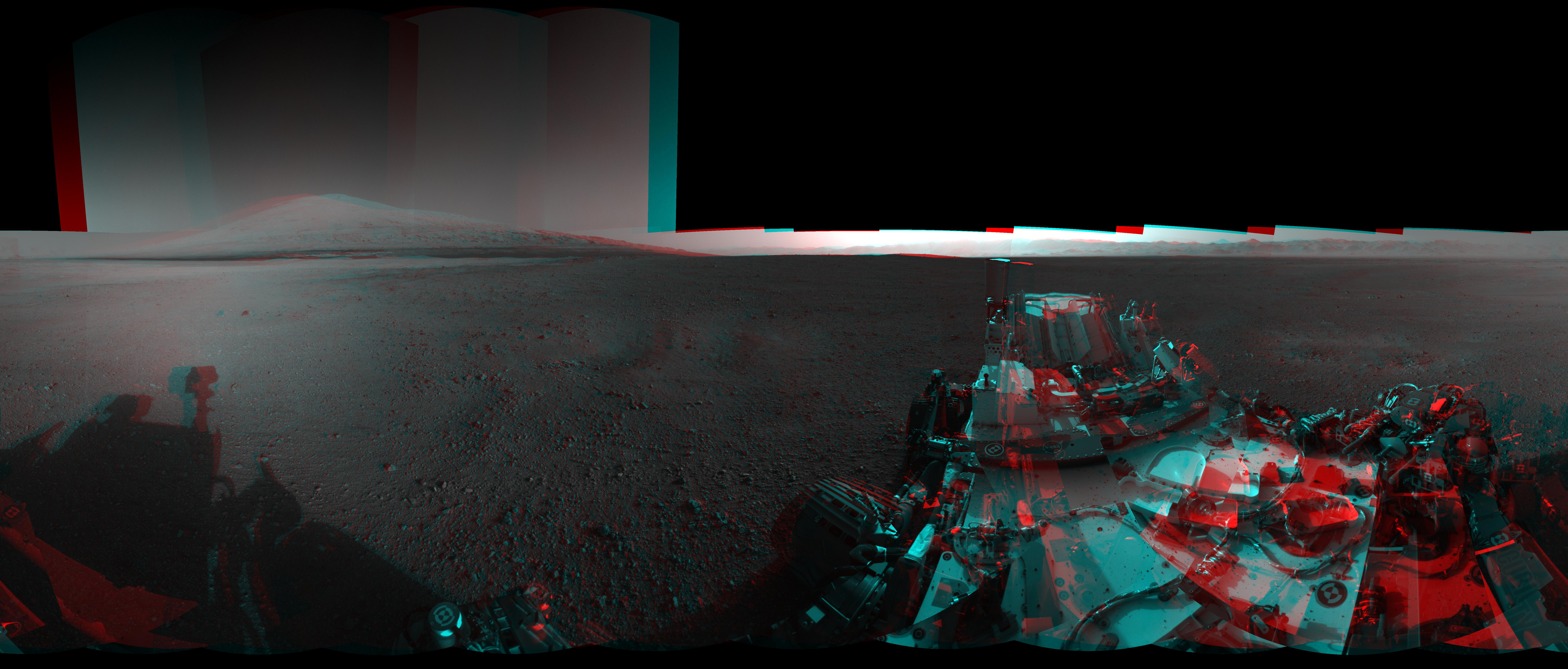 3D View from Bradbury Landing Site NASA Mars Exploration